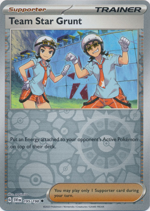 Scarlet & Violet - 195/198 - Team Star Grunt - Reverse Holo