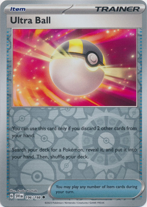 Scarlet & Violet - 196/198 - Ultra Ball - Reverse Holo