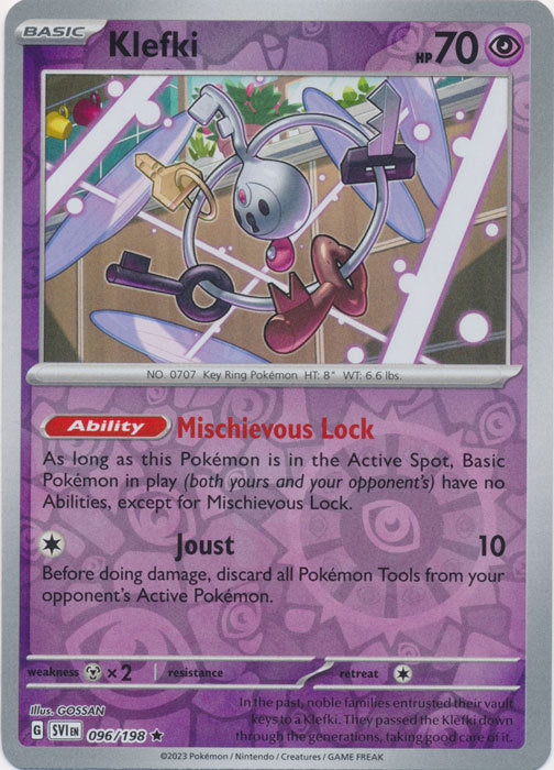 Scarlet & Violet - 096/198 - Klefki - Reverse Holo