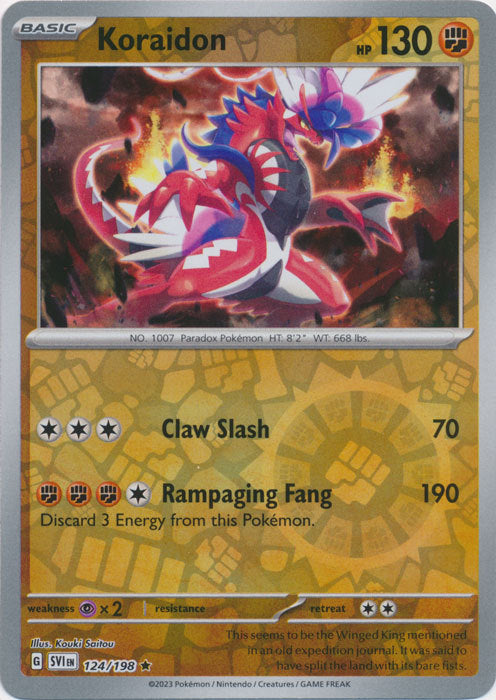 Scarlet & Violet - 124/198 - Koraidon - Reverse Holo